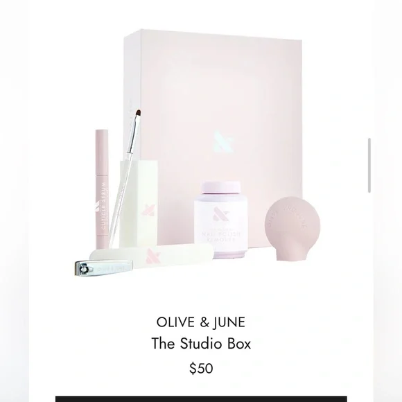 NEW Olive & June Studio Box Manicure Set - Picture 1 of 8